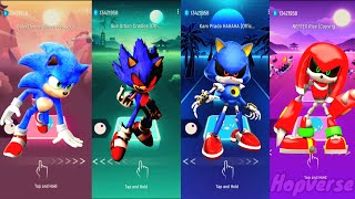 Sonic 🔸️ Sonic EXE 🔸️Metal Sonic🔸️ Metal Knuckle  Tiles Hop EDM Rush [upl. by Annatnas]