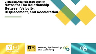 Vibration Analysis Introduction  Notes for Relationship  Velocity Displacement and Acceleration [upl. by Ehcropal]