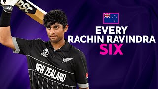 Every Rachin Ravindra six at Cricket World Cup 2023 [upl. by Skillern111]