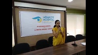 Talk On Diabetic Retinopathy By Dr Shrutika Kankariya  Asian Eye Hospital Pune [upl. by Cindi]