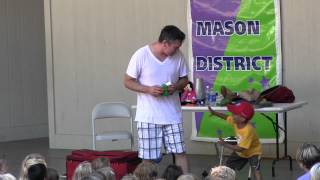 The Great Zucchini entertains children in Annandale Virginia [upl. by Atekahs409]