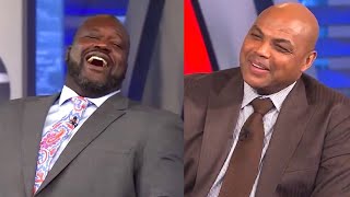 Charles Barkley makes Shaq Laugh MOMENTS [upl. by Elehcir]