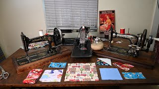 AntiqueVintage Sewing Machines Making a Baby Quilt [upl. by Rebekah]