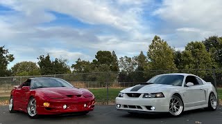 Coyote swap Mach 1 runs with a cammed TransAm [upl. by Rosmarin667]