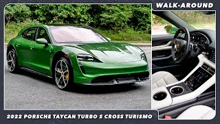 2022 Porsche Taycan Turbo S Cross Turismo  WalkAround [upl. by Lesab440]