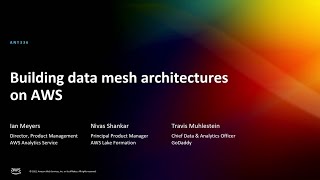 AWS reInvent 2022  Building data mesh architectures on AWS ANT336 [upl. by Mccreery]