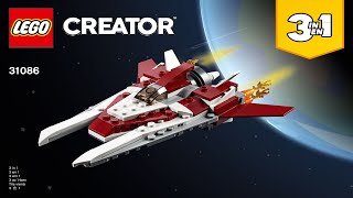 LEGO instructions  Creator  31086  Futuristic Flyer Book 2 [upl. by Yhtur729]