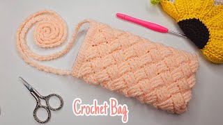 💖TUTORIAL BOLSO A CROCHET FUNDA O ESTUCHE PARA MÓVIL 🥰 Crochet Bag [upl. by Neeli84]