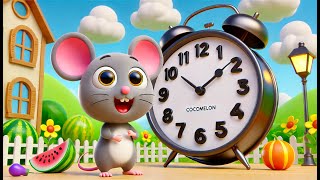 Hickory Dickory Dock Hamster  Nursery Rhymes amp Toddler Songs [upl. by Rabjohn350]