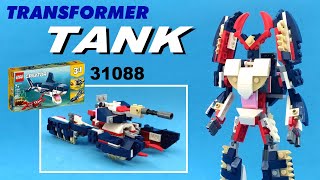 Lets build Megatron Transformer Armada  tank using lego creator 31088 [upl. by Nagek]