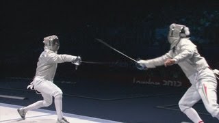 Aron Szilagyi Szilagyi Wins Fencing Sabre Gold  London 2012 Olympics [upl. by Hatokad211]