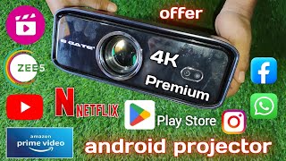 4k android projector  Egate S9 pro Projector unboxing  Big Projector Screen  No Doubt Unboxing [upl. by Aihsotan]