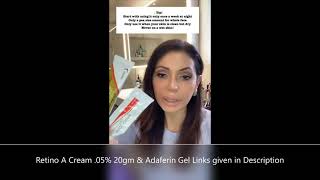 Tretinoin Cream Retin A and Adaferin Gel Review for Glowing Skin [upl. by Sivatco176]