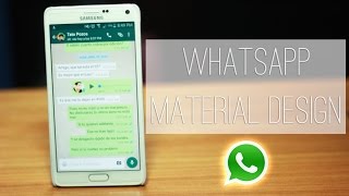 Whatsapp Material Design OFICIAL  Cualquier Dispositivo  Tu Android Personal [upl. by Sandi]