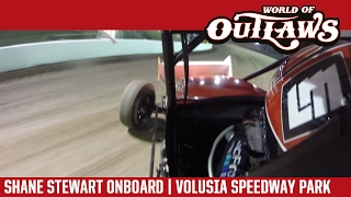 World of Outlaws Craftsman Sprint Cars Shane Stewart Volusia Speedway Park Feb 14 2017  ONBOARD [upl. by Armillia]