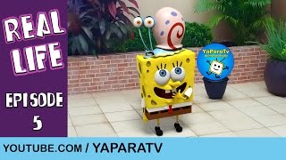 Feeding Gary  SpongeBob in real life 5 [upl. by Brookhouse732]