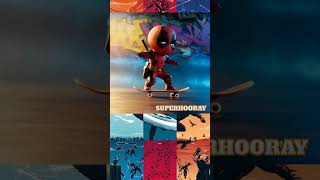 Superheroes but Baby Deadpool with skateboard 💥 All Characters Marvel amp DC ✅️ marvel shorts [upl. by Jemine142]