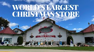 Visiting the World’s largest Christmas Store 🎅🎄 [upl. by Notlef]