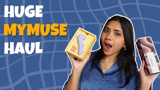 HUGE MyMuse Haul  Massager Candles Massage Oil etc  Best Intimate Wellness Products in India [upl. by Octavia936]