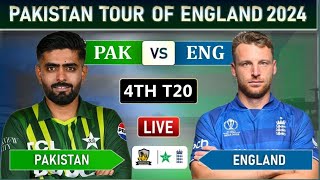 PAKISTAN vs ENGLAND 4th T20 MATCH LIVE COMMENTARY  PAK vs ENG LIVE [upl. by Yggam]