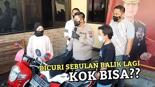 Motor Cewek ini Hilang Sebulan  Eh Ternyata Balik Lagi Diantar Polisi [upl. by Lladnyk]