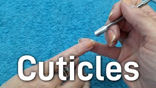 Cuticle Care  How To Remove Cuticles [upl. by Kreegar764]