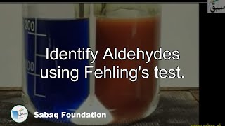 Identify Aldehydes using Fehlings test Chemistry Lecture  Sabaqpk [upl. by Airdnala11]