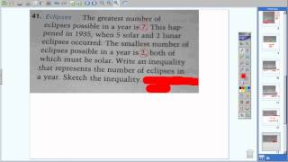 Algebra 2 Chapter 1 Word Problems Part 3 Homework [upl. by Lativa517]