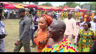 Dr Bawumia and Samira greet Otumfuo Osei Tutu II as he celebrates 25 years of peaceful rule [upl. by Hayse619]