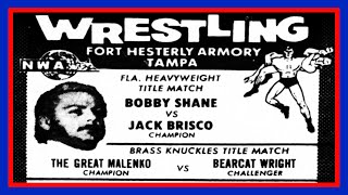 Bearcat Wright vs The Great Malenko  Bearcat Wright vs Jack Brisco March 28th 1972 [upl. by Endor]