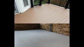 Wood or Concrete Deck Paint and Elastomeric Coating deck pooldeck patio deck pools coating [upl. by Nerb571]