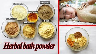 How to make herbal bath powder at home  100 natural  No side effects [upl. by Yras]