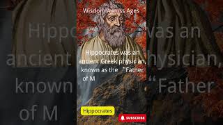 Wisdom Across AgesHippocrateshistory quote famousquotes celebrity [upl. by Dixon]