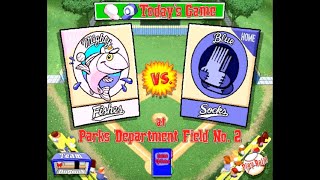 Backyard Baseball PC Mighty Fishes Season All City BBL Playoff Game 2 Socks  Fishes [upl. by Mayworm]