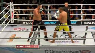 GLORY 23 Superfight Series Jamal Ben Saddik vs Anderson Silva [upl. by Grobe556]