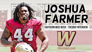 FSU Football  DL Josh Farmer Interview  Recaps Win Over LSU  Warchant TV FSU [upl. by Eissirk878]