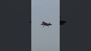 Raf Lakenheath f35 landing 🤯 f15 military army aviation american airforce fighter planes [upl. by Lalita]