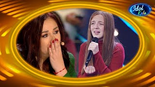 Ángeles LLORA con la versión de «Cuando zarpa el amor» de Natalia  Los Rankings 1  Idol Kids 2022 [upl. by Eyot]