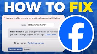 How to Fix quotCant Change Facebook Page Namequot Problem in 2024  StepbyStep Troubleshooting Guide [upl. by Natfa643]