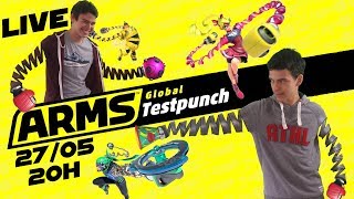 ARMS  Global Testpunch  Session Découverte à 2 joueurs  FR Redif [upl. by Hsenid]