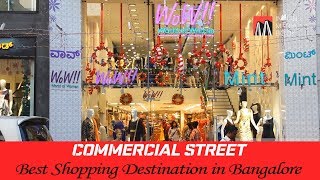 CommercialStreet  Best Shopping Destination in Bangalore [upl. by Ennaeus]