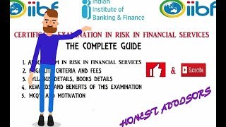 IIBF RISK IN FINANCIAL SERVICES EXAM  COMPLETE GUIDE [upl. by Nyrhtak]