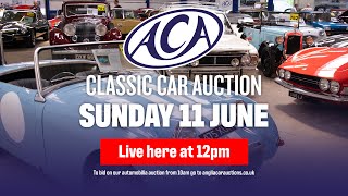 LIVE An incredible selection of classic cars go under the hammer at Anglia Car Auctions June sale [upl. by Natsirc]