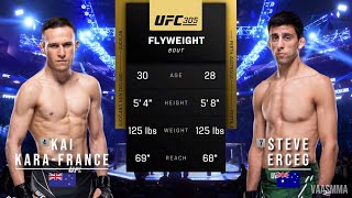 KAI KARAFRANCE VS STEVE ERCEG FULL FIGHT UFC 305 [upl. by Carlina]