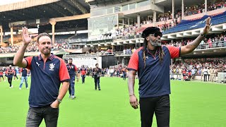 Hall of Fame Induction Ceremony of AB de Villiers and Chris Gayle at Chinnaswamy Stadium  RCB Unbox [upl. by Meghann]