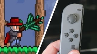 New Gameplay of Terraria on Nintendo Switch [upl. by Nodle]