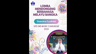 DONGENG BERBAHASA MELAYU BANGKA [upl. by Ewnihc995]