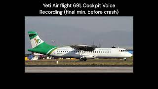 Yeti Airlines Flight 691 Cockpit Voice Recording English Subtitles [upl. by Neelat]