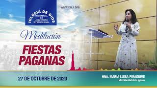 Meditación Fiestas paganas 27 de octubre de 2020 Hna María Luisa Piraquive IDMJI [upl. by Uta]