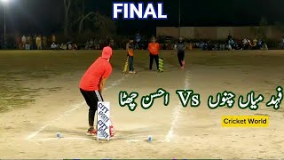 Final  Ahsan Chitta Vs Fahad Mian Channo Shoaib Bazdar Vs Chando chistian  Tape ball cricket [upl. by Yesac346]